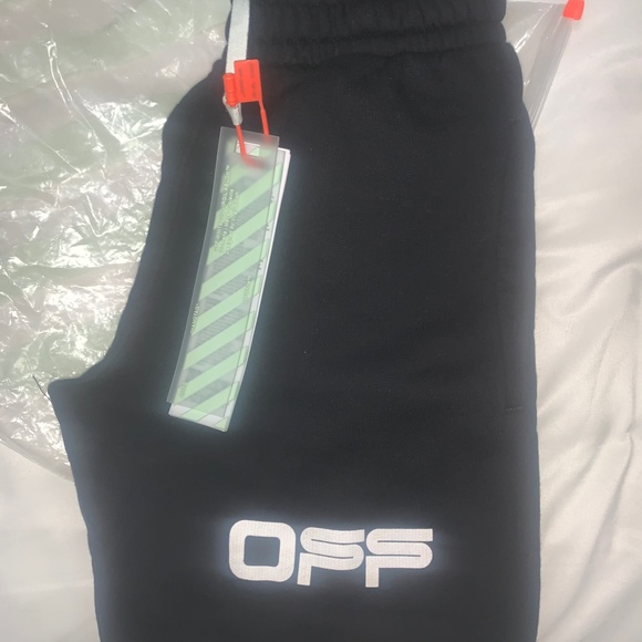 OFF WHITE AIRPORT TAPE SWEATPANTS MENS SIZE XXS - Picture 5 of 8